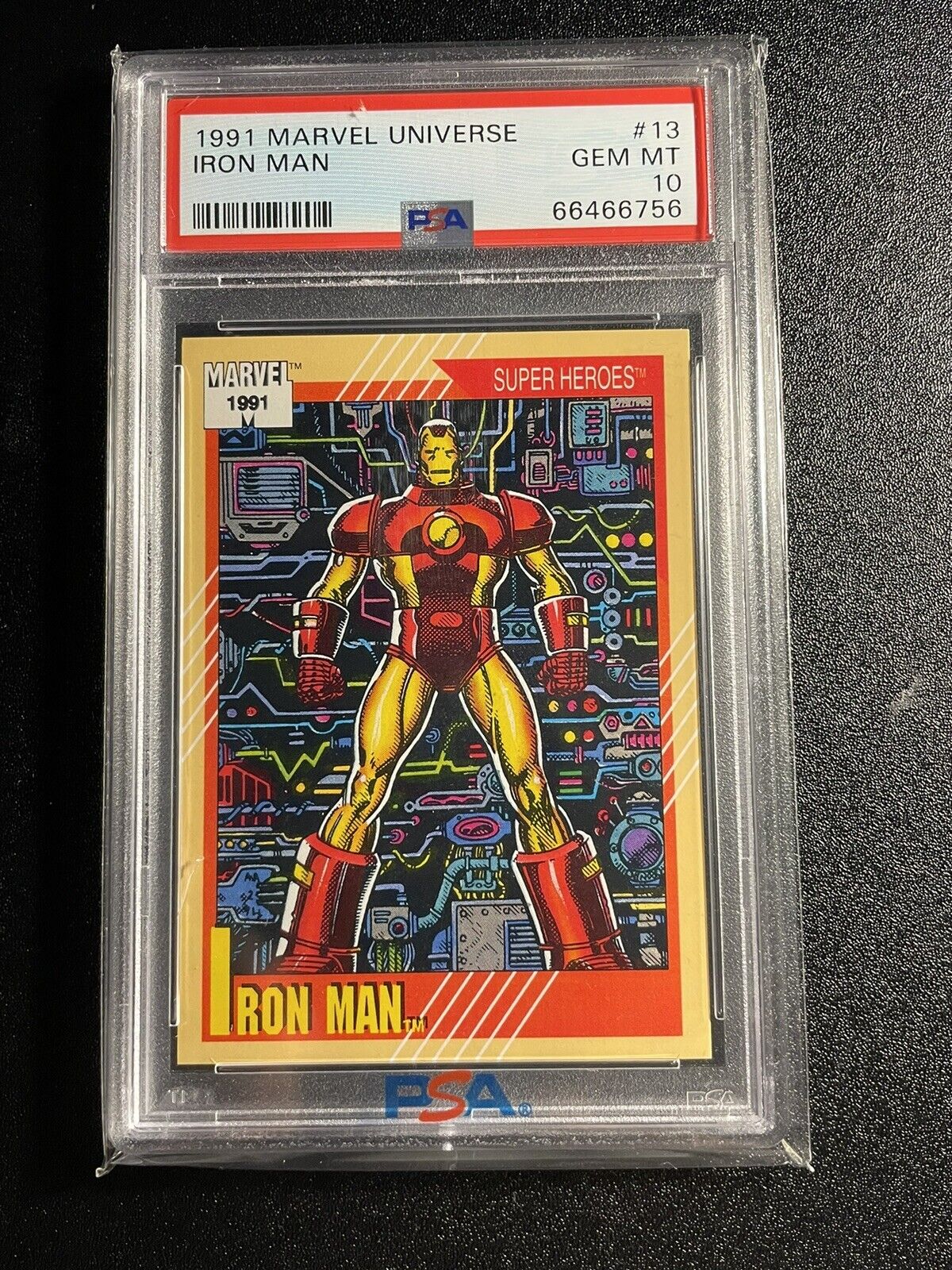 1991 Marvel Universe Iron-Man #13 PSA 10 GEM MINT