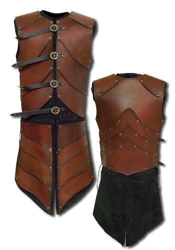 Halloween Leather Armor Medieval Archer Elves Leather Body Armor Larp Costume