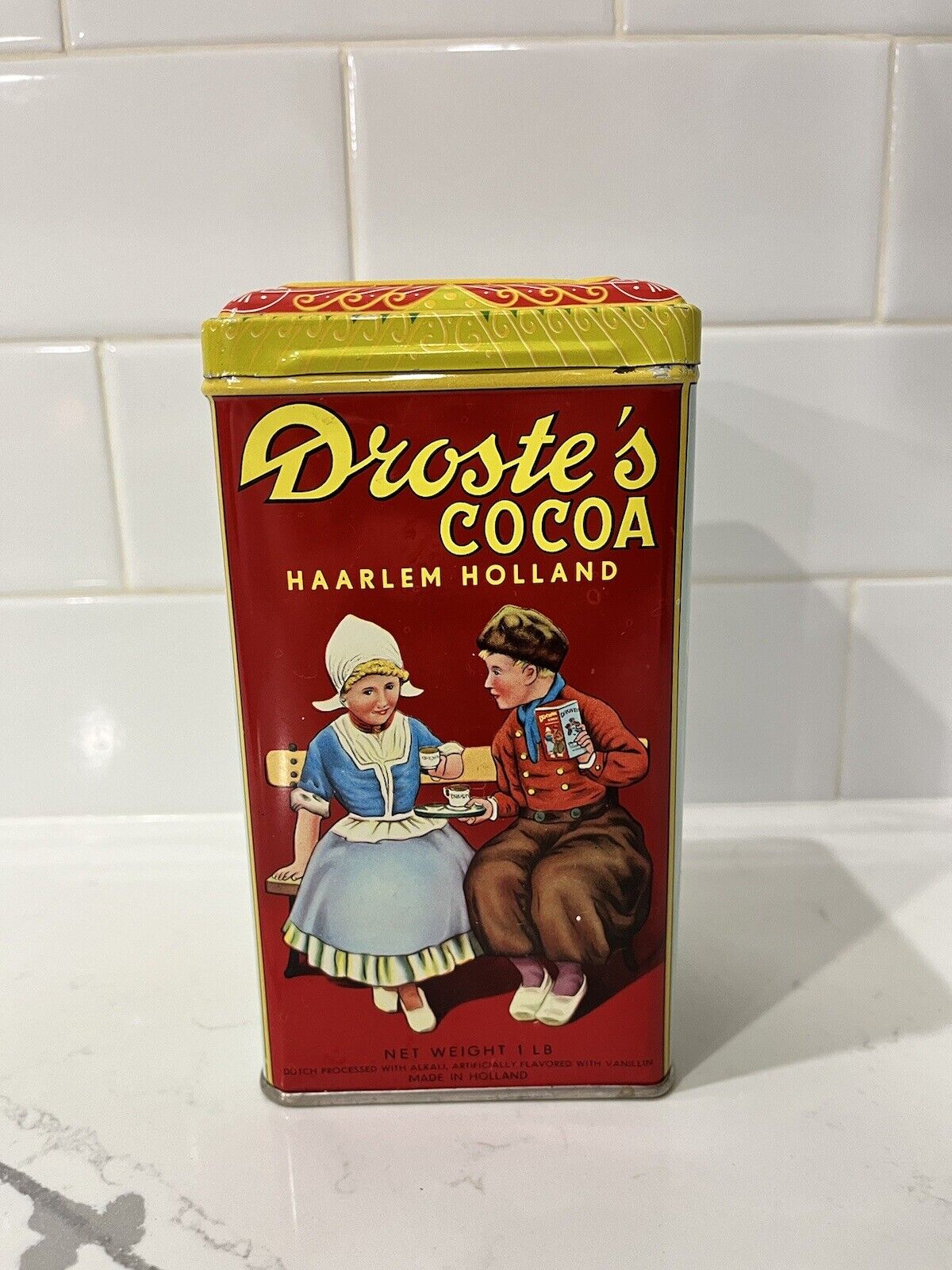 Vintage Antique Droste\'s Cocoa Holland Chocolate Tin