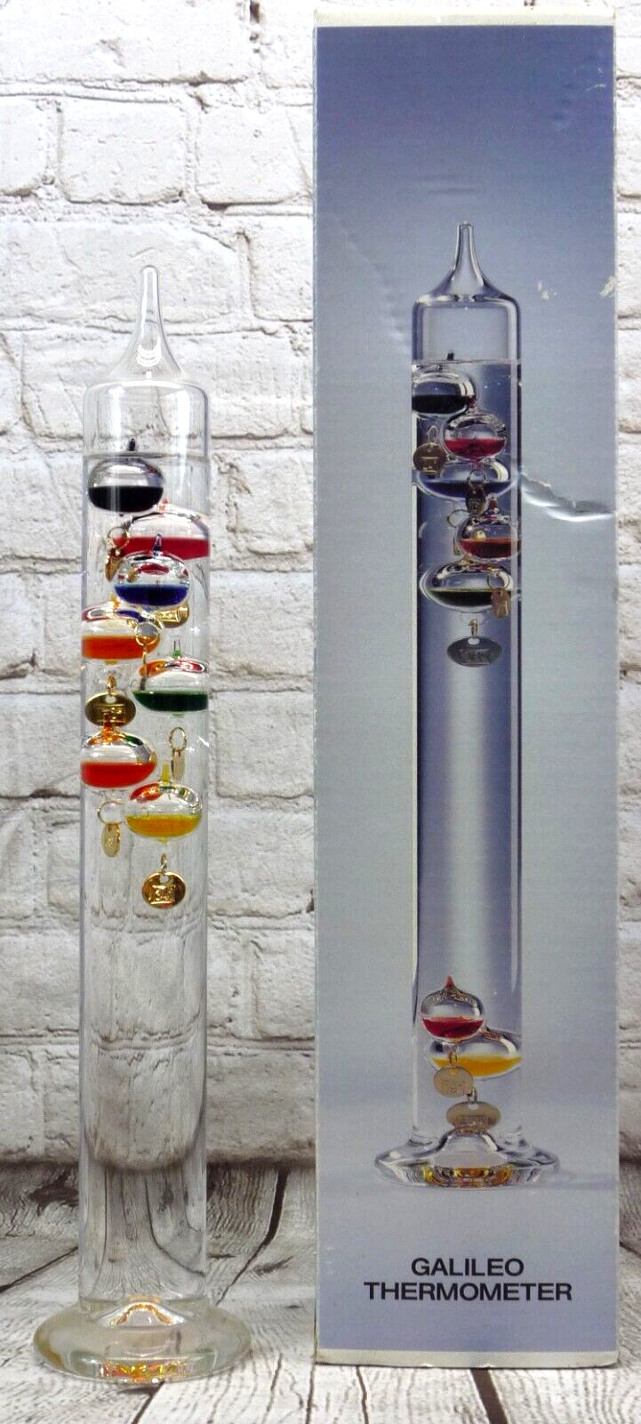 Large Galileo Glass Thermometer 17\