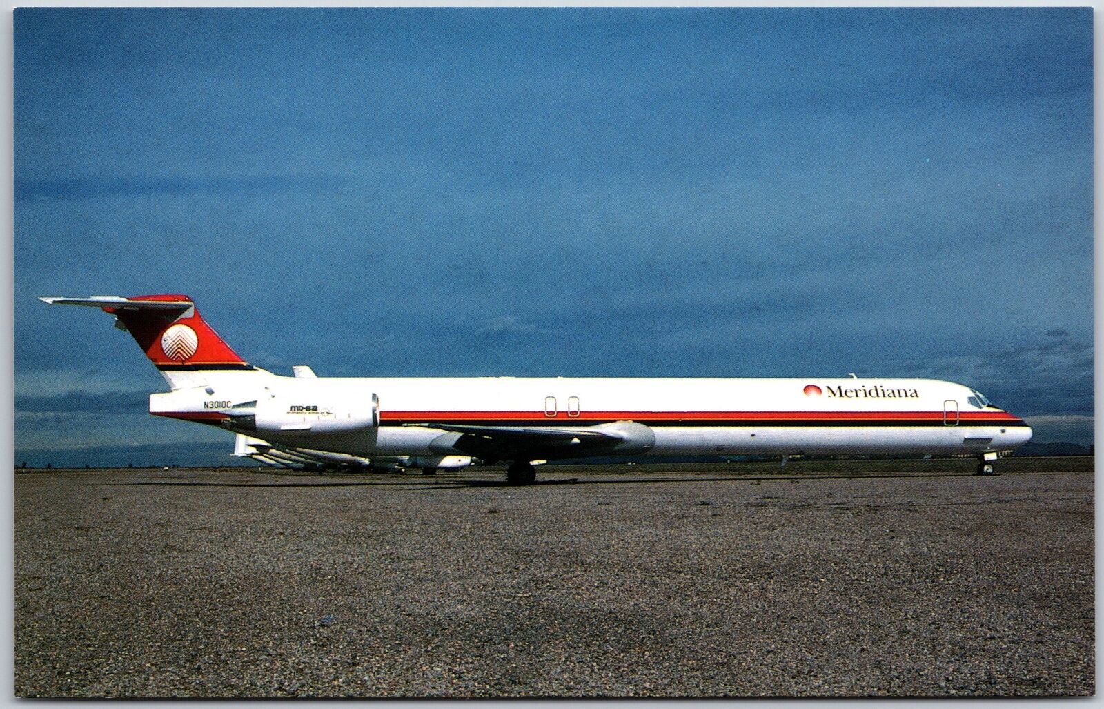 Airplane Meridiana SpA McDonnell Douglas MD-82 N3010C MSN 49903 Marana Postcard