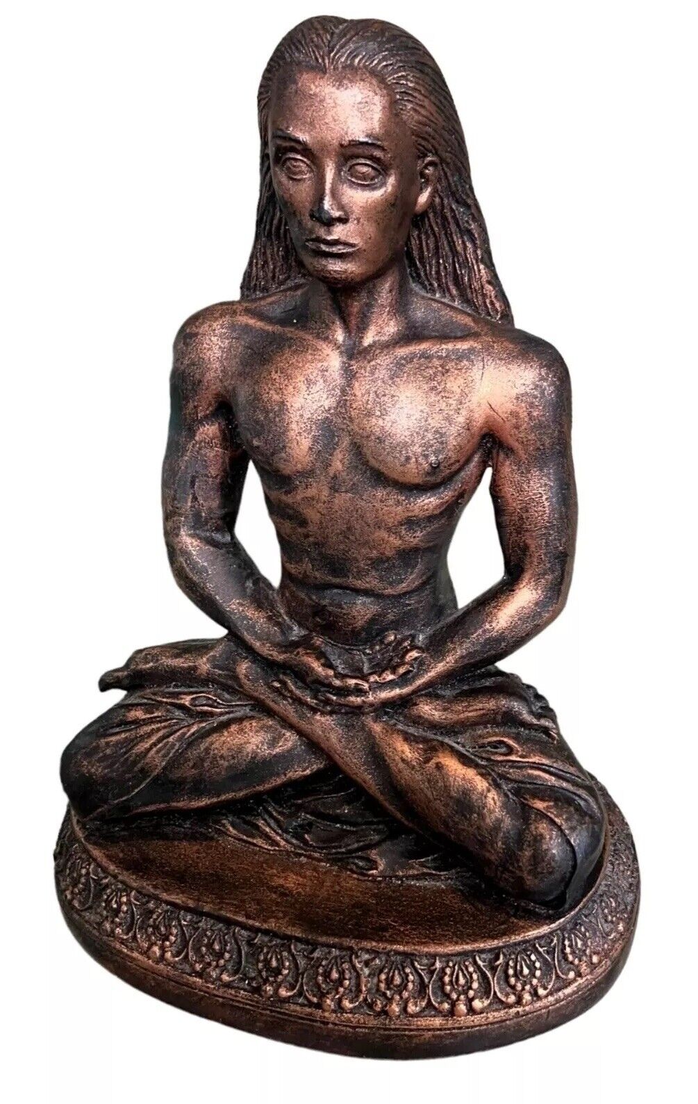 Sacred Source Kriya YOGI Master BABAJI Sculpture Bronze Finish Figurine-INDIA