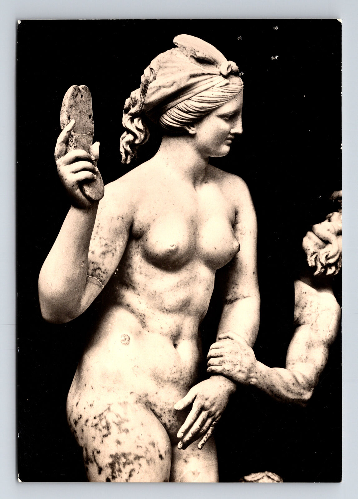 RPPC Statue of Aphrodite Athens Greece Nat'l Museum Continental Size Postcard