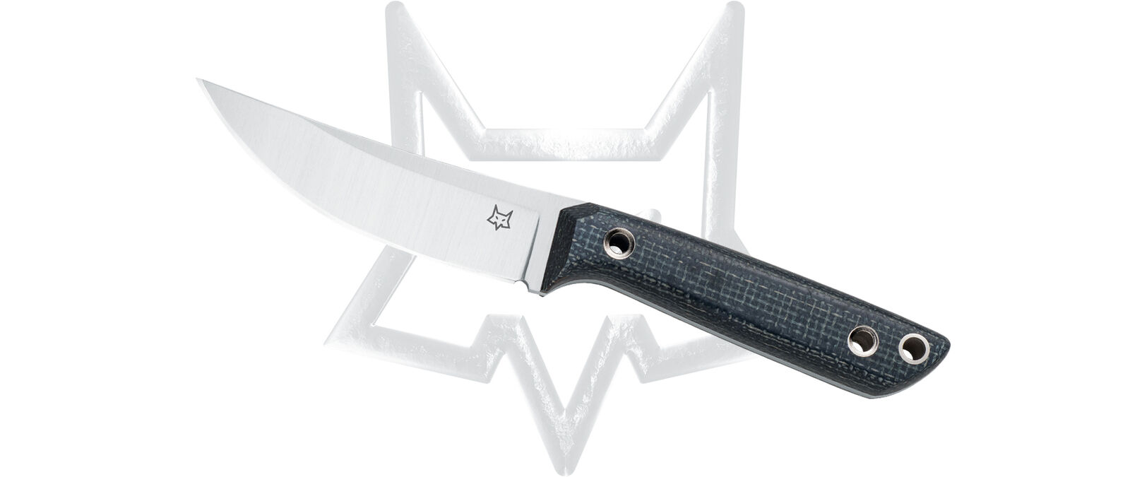 Fox Knives Perser FX-143MB Stainless Fixed Blade Knife Black Yute Micarta