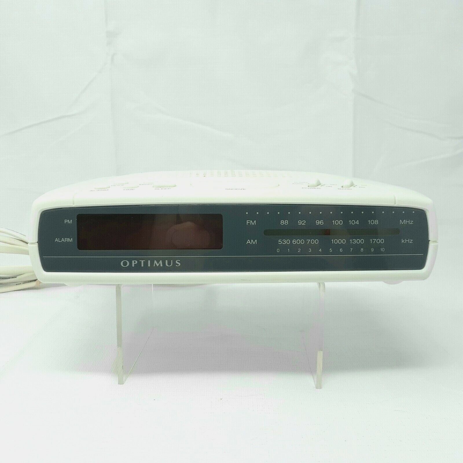 Optimus Radio Alarm Clock CR-324 Radio Shack- Tested Working