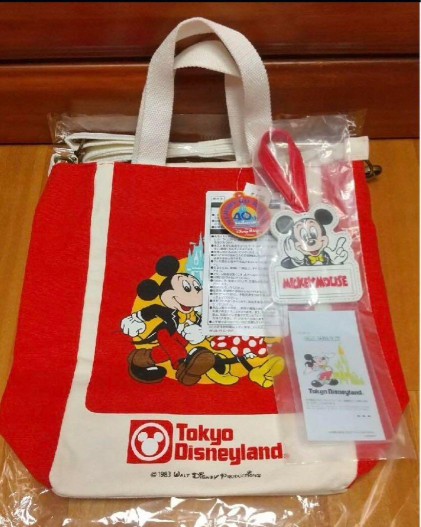 Disney 40Th Anniversary Shopping Bag Design Shoulder Japan 