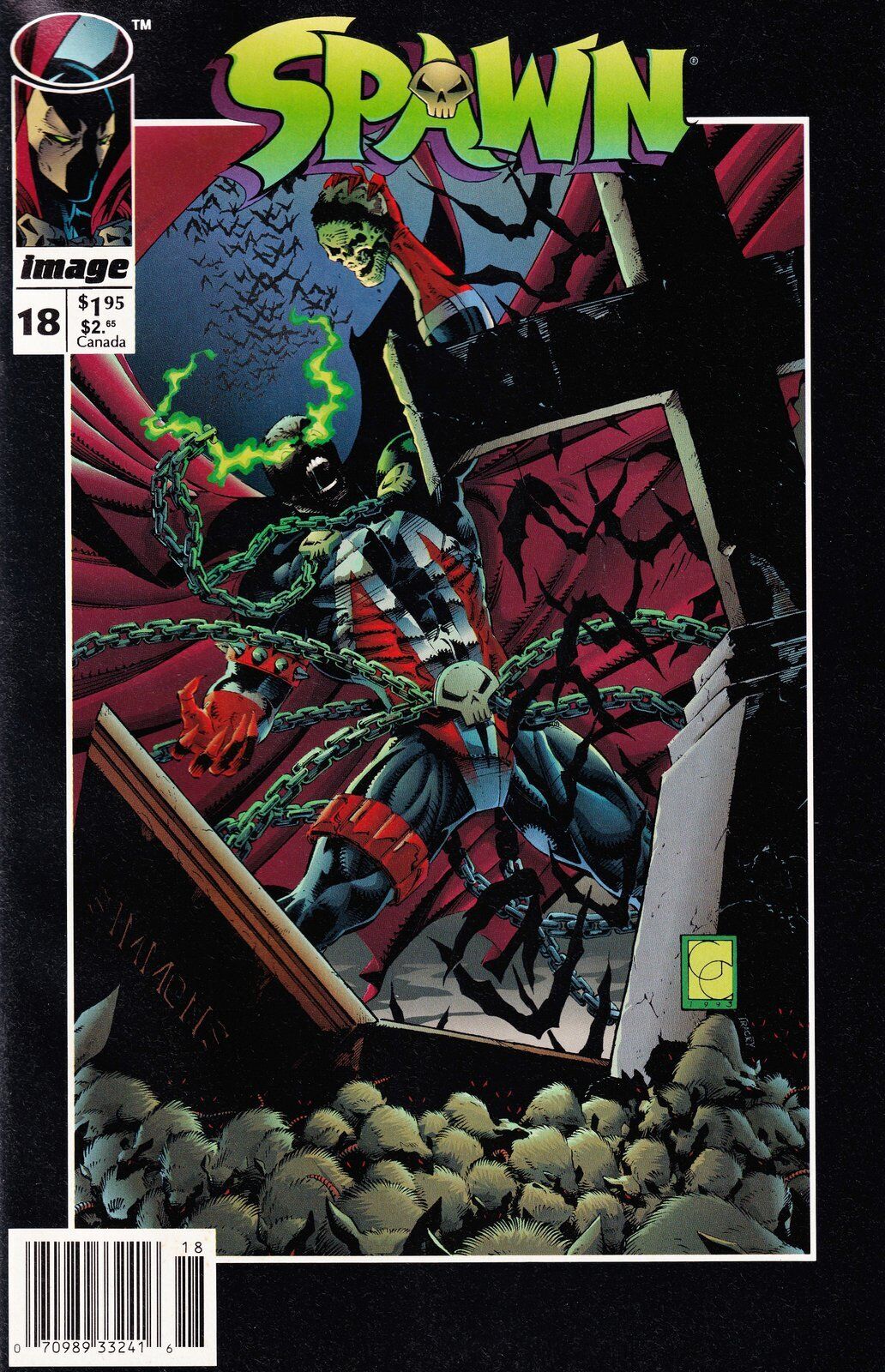 Spawn #18 Newsstand Cover Image Comics