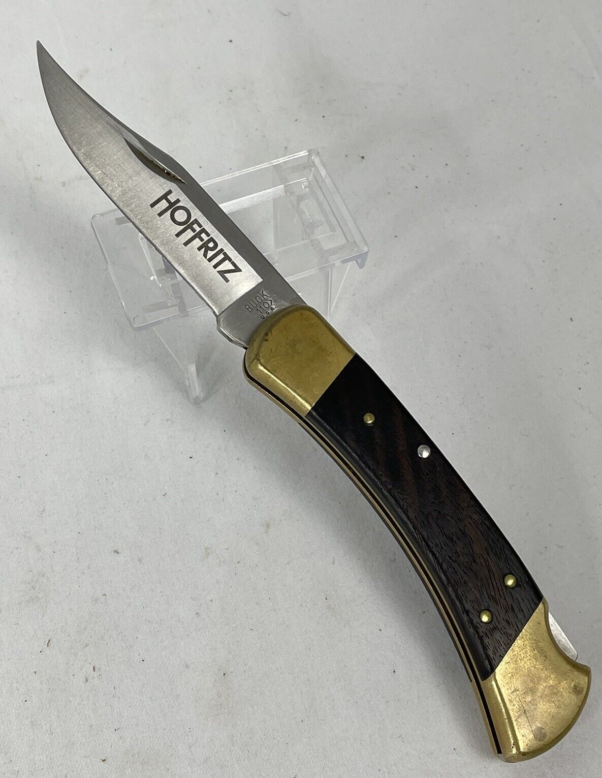 Buck 110 Hoffritz 1987 EXCEEDINGLY SCARCE Vtg Folding Lockback Pocket Knife USA