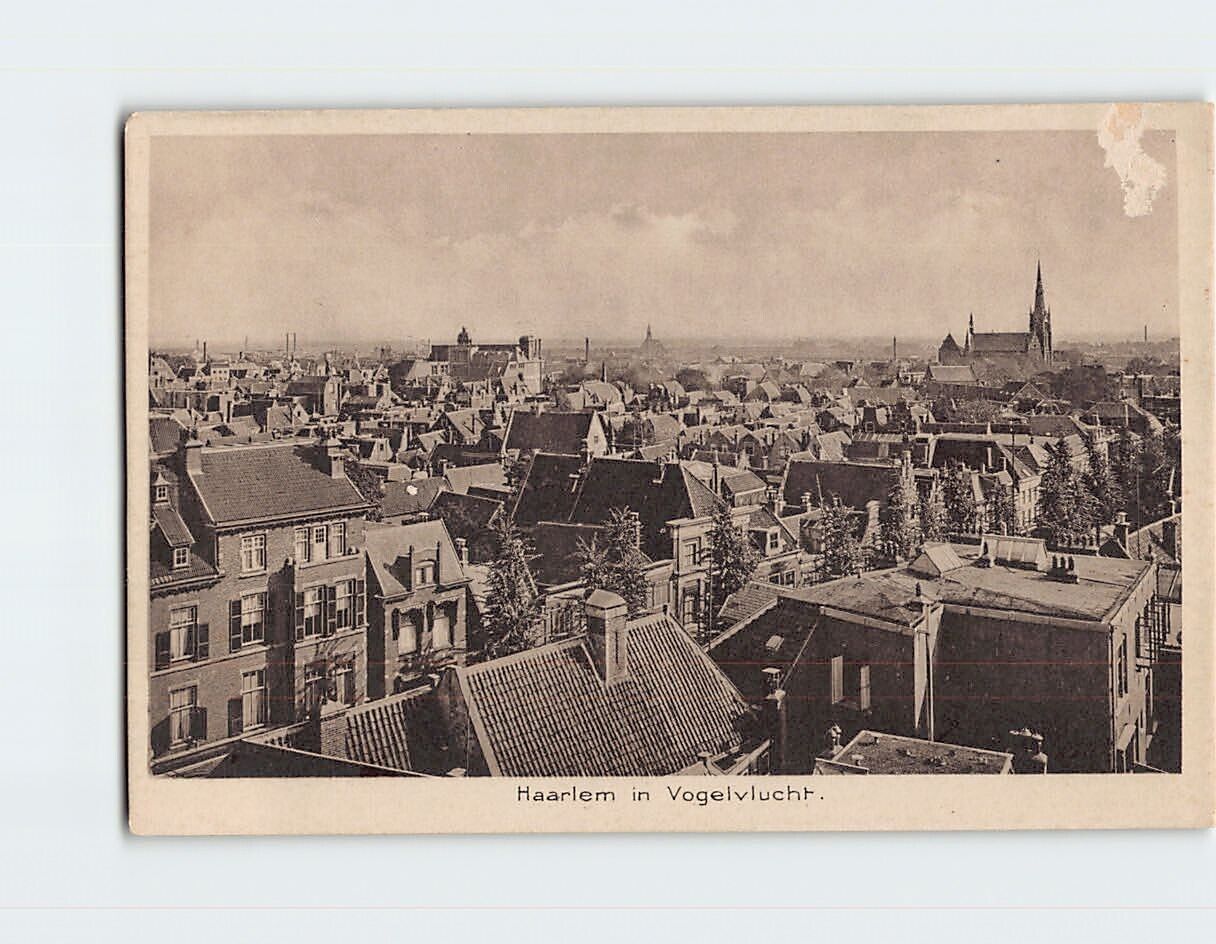Postcard Bird's-Eye View of Haarlem Netherlands