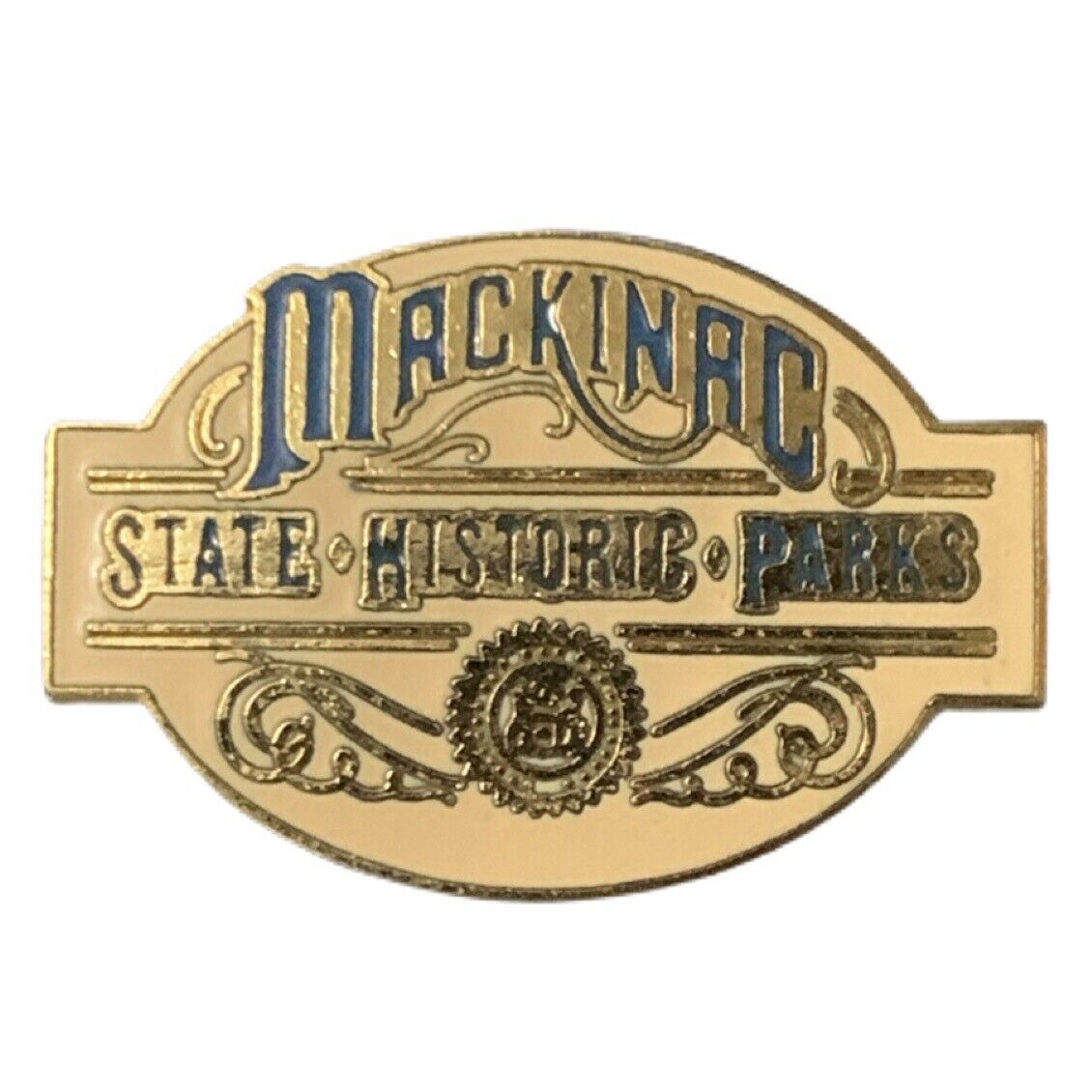 Vintage Mackinac State Historic Parks Travel Souvenir Pin