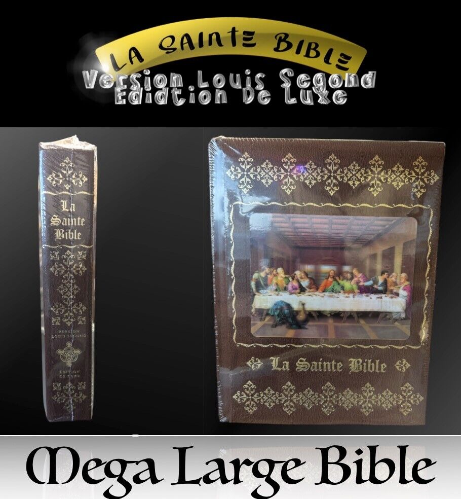 🐆La Sainte Bible (FRENCH) Louis Segond - Edition De Luxe Hard Cover SEALED NIB