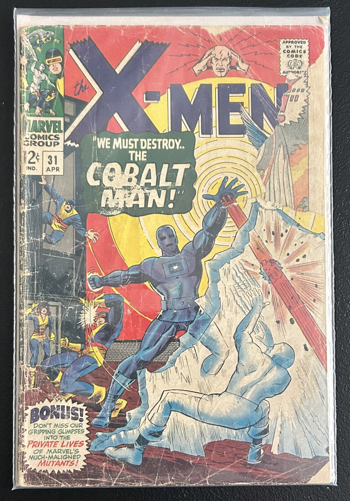 X-Men #31 1st Appearance of The Cobalt Man 1967 Vintage Roy Thomas Marvel MCU