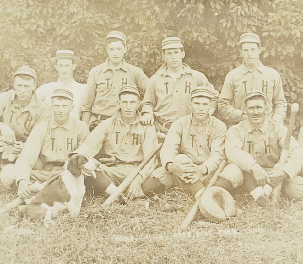 Rare c1910 Tire Hill Baseball Team RPPC Postcard Gillett Pennsylvania PA