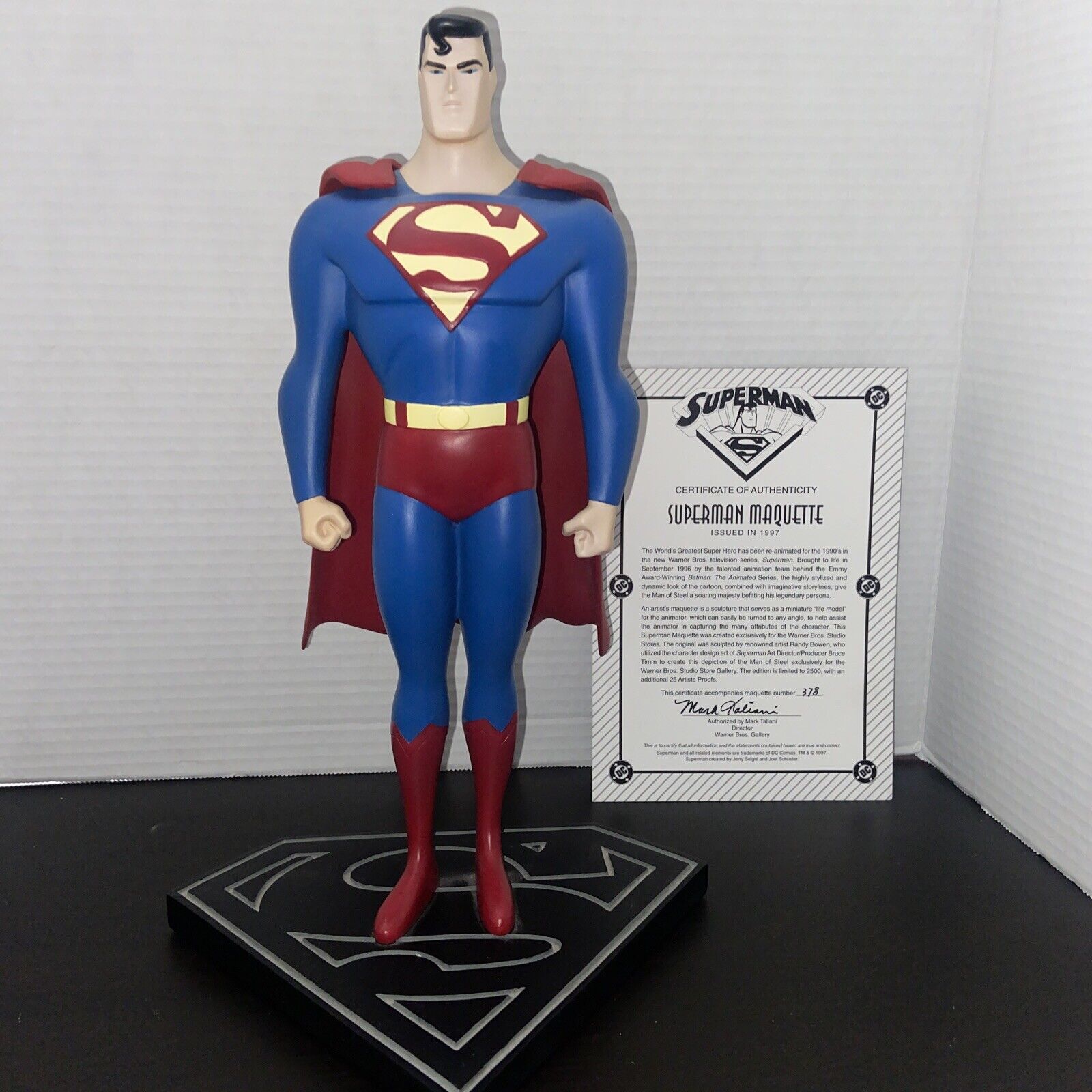 Superman Animated Series Comic Book Statue WB LTD ED Maquette