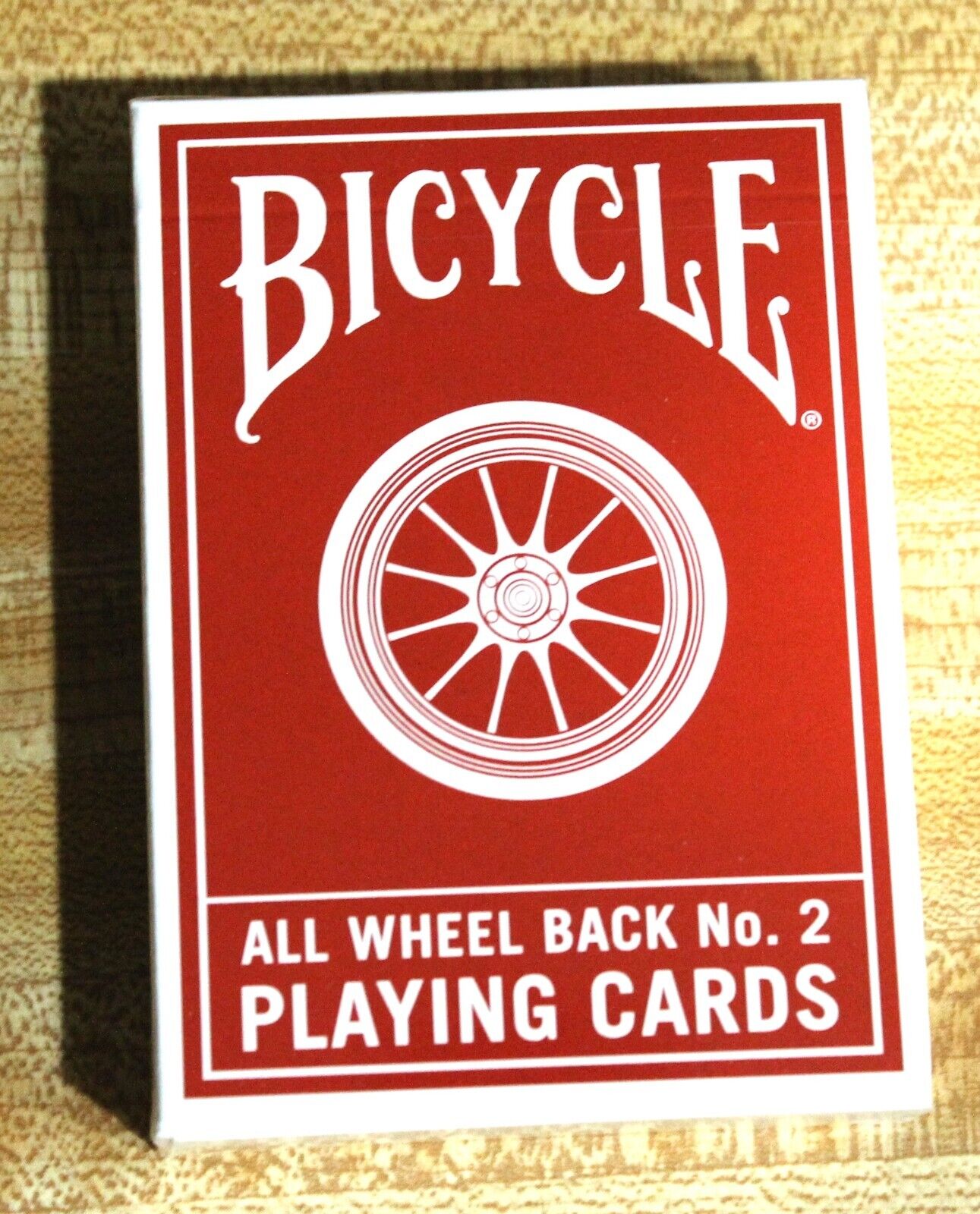Bicycle All Wheel Back No. 2 White USPCC Seal #2,496/2,500 | Playing Cards