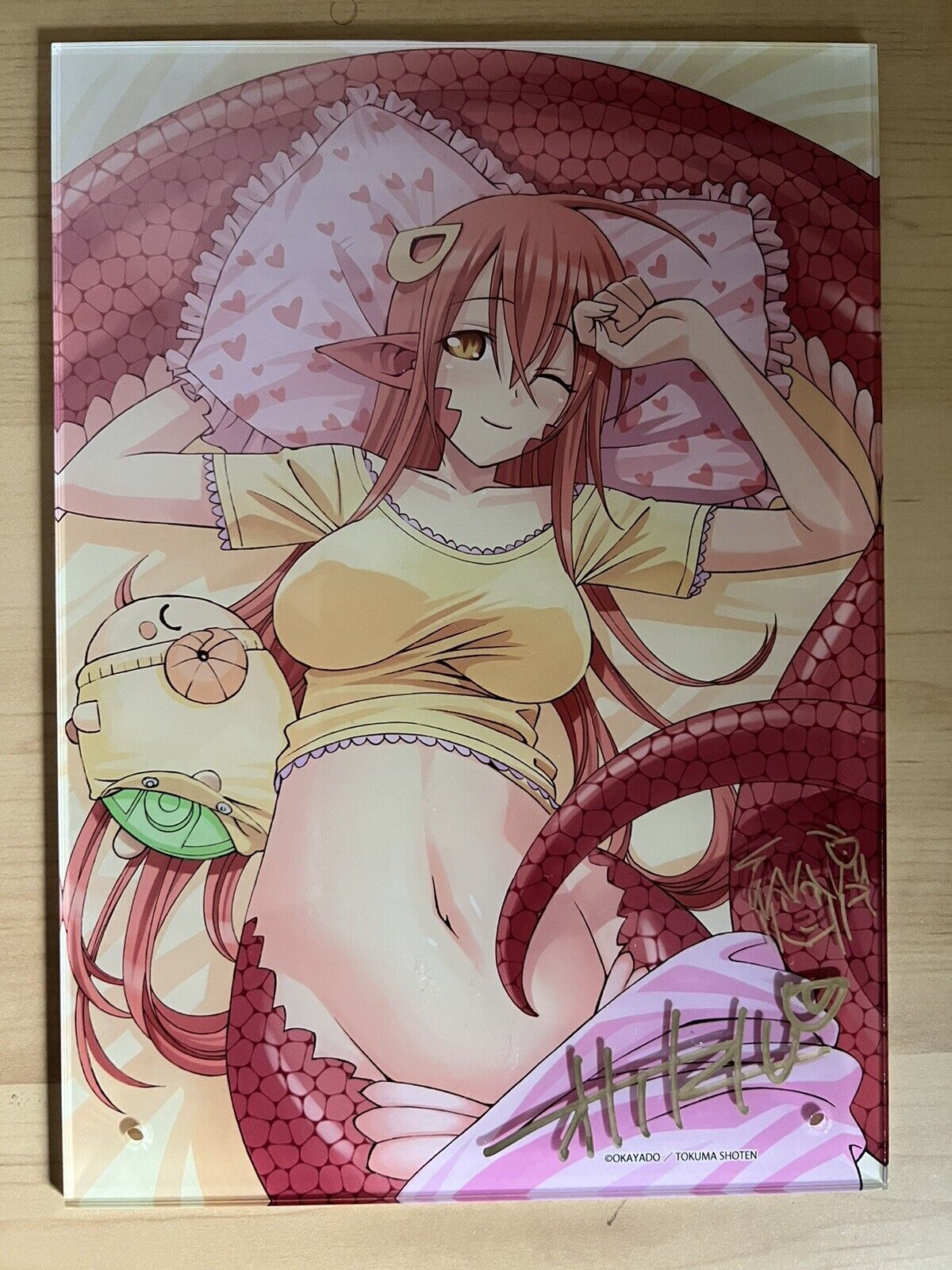 Monster Musume OKAYADO Signed Everyday Life with Monster Autographed Acrylic