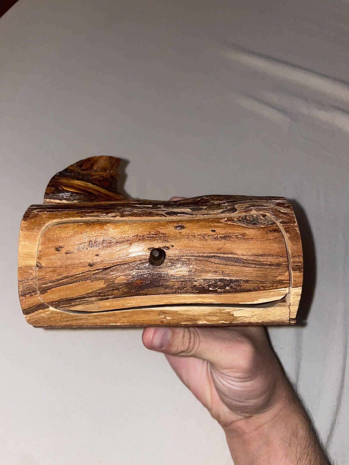 Hand Made Cedar Wood Tree Jewelry Box *Rare