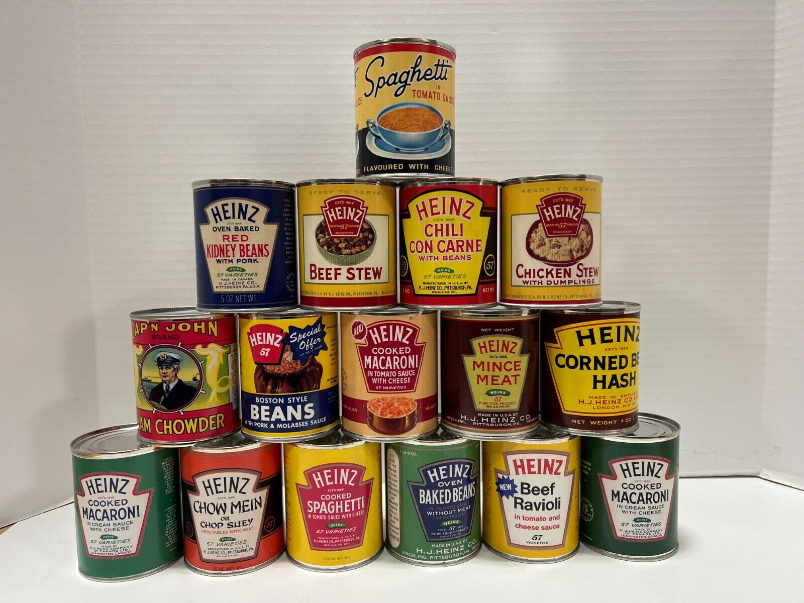 1940’s – 1950’s Heinz Food Display Cans