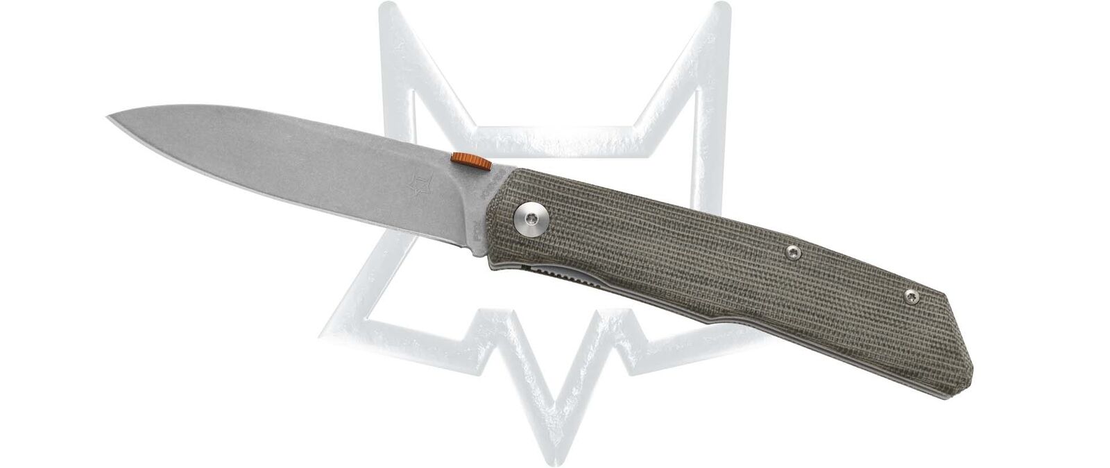 FOX KNIVES Sicilian Liner Lock FX-525 MI OD Green Micarta Pocket Knife Stainless