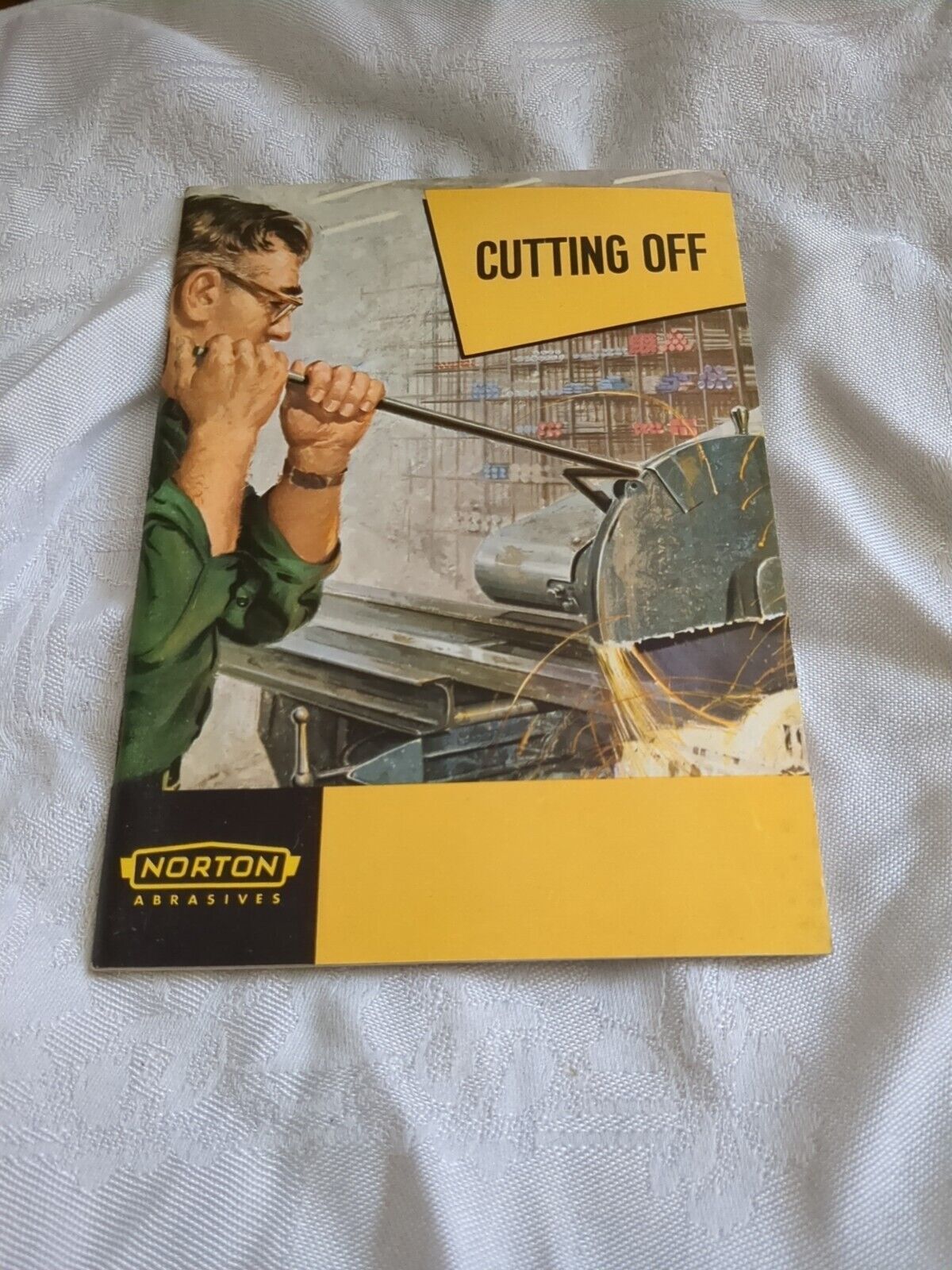 1960 Norton Abrasives Worcester MA Cutting Off Booklet Vintage Cut off Wheels
