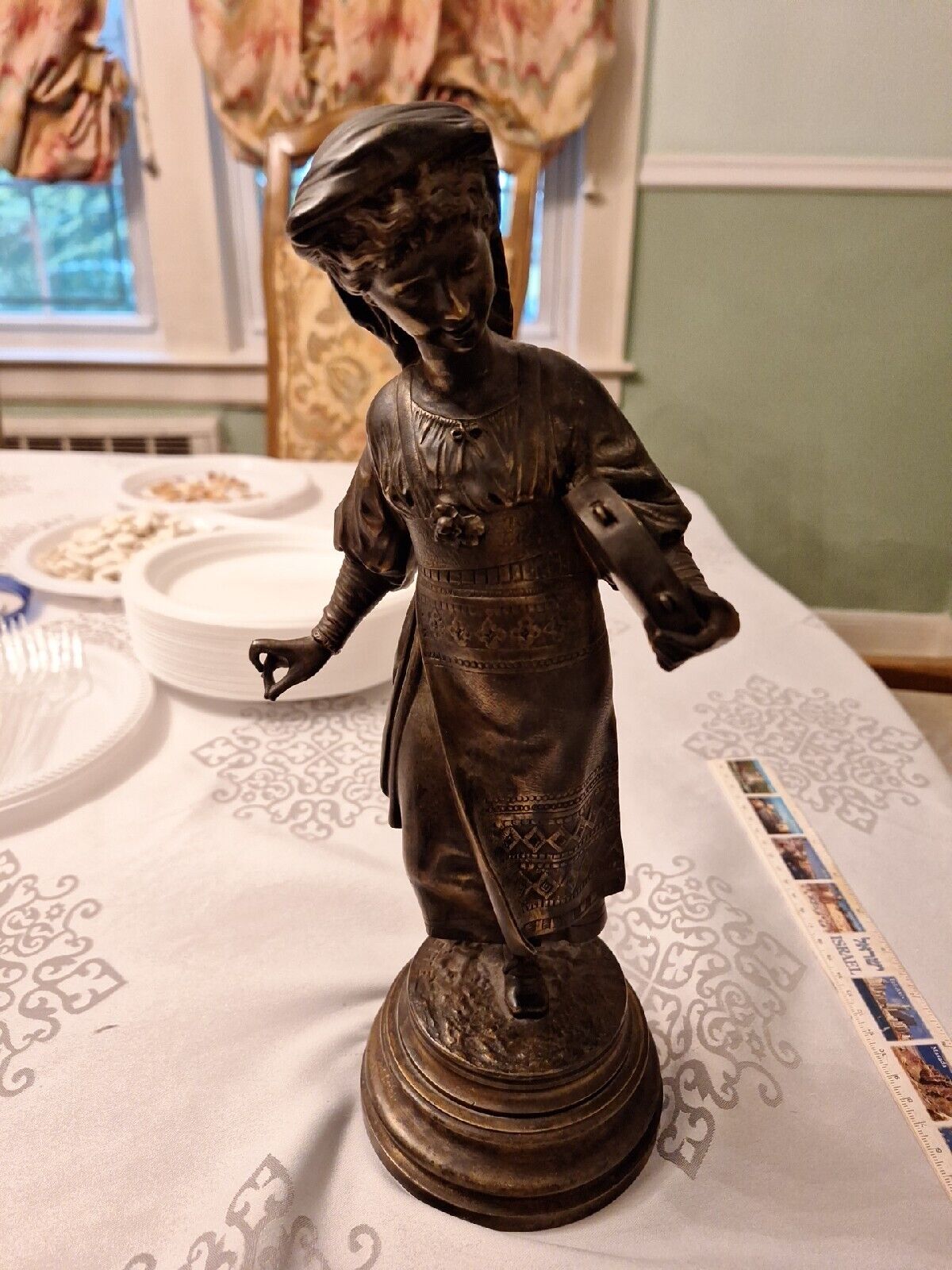 LaLouette Statue Possibly Bronze 12\