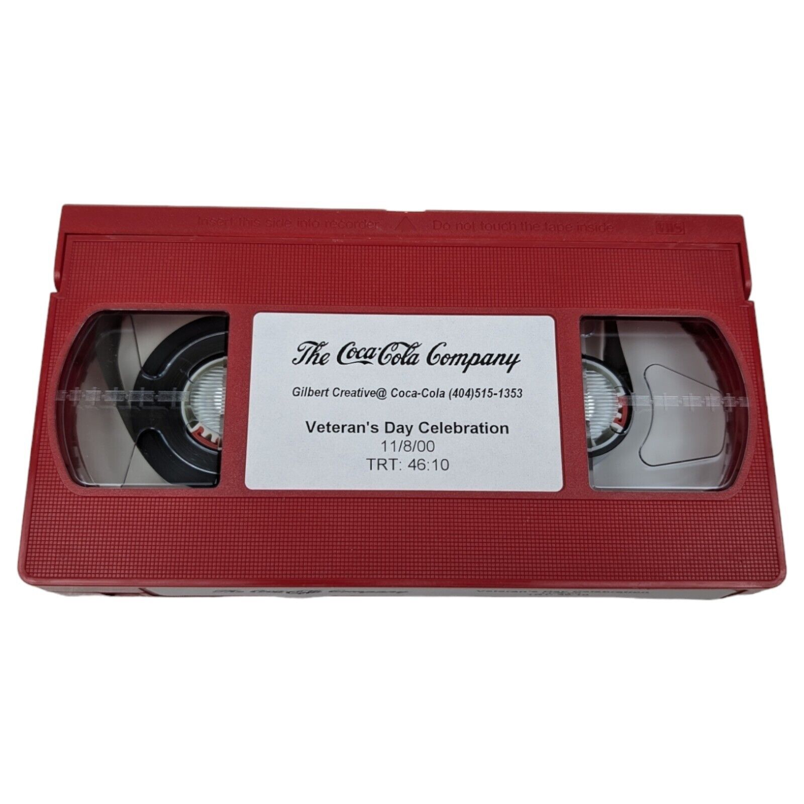 Vintage Coca-Cola Company Veterans Day Celebration 11/8/2000 VHS Tape - RARE