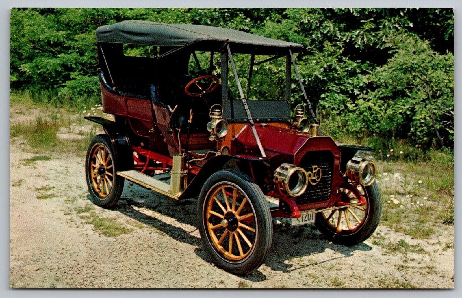Heritage Plantation Sandwich Massachusetts 1909 Reo Touring Car Vintage Postcard