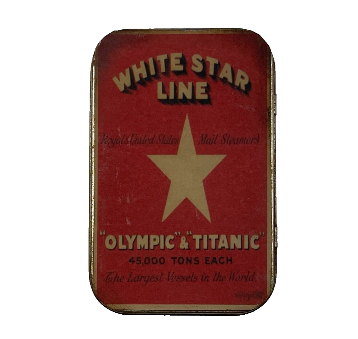 Titanic Gifts RMS Titanic White Star Line Memorabilia Gift Set Tin Container