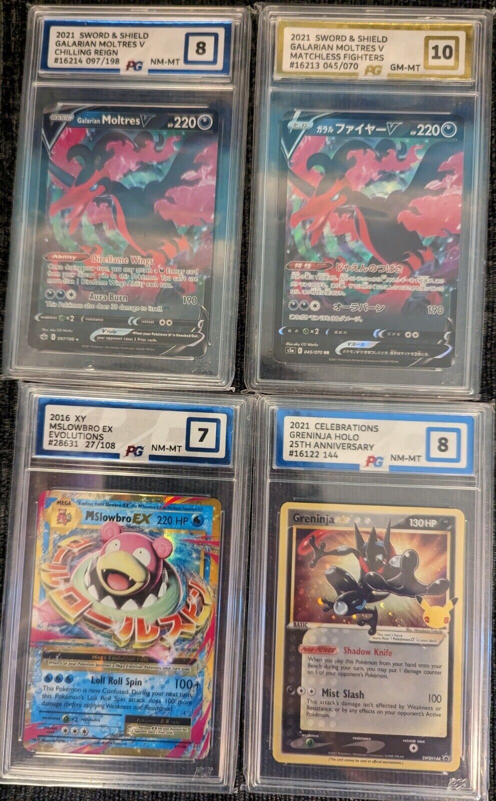 Graded Pokémon Card Multi bundle PG Graded + Holos, VMax And More 