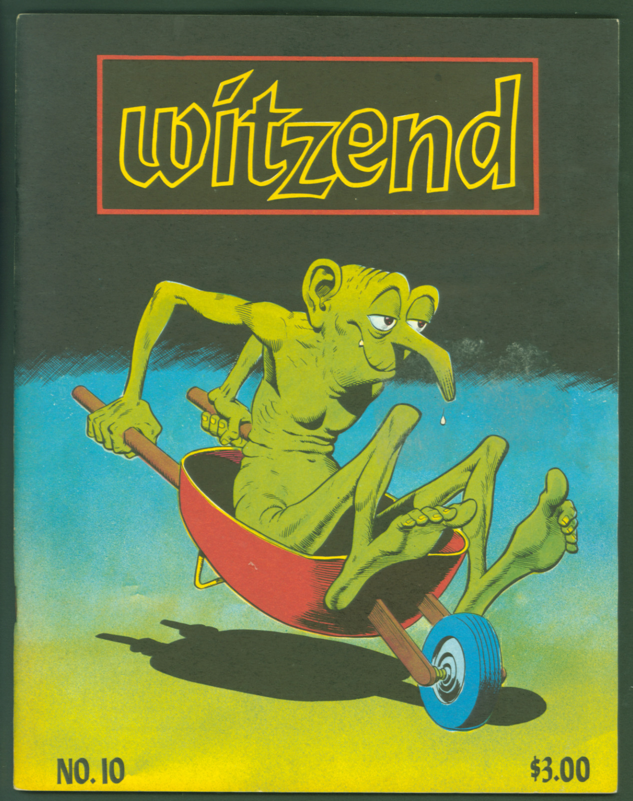 Vintage 1976 Witzend Magazine #10 FAIR Wally Wood Cover  Alex Toth  LOW GRADE