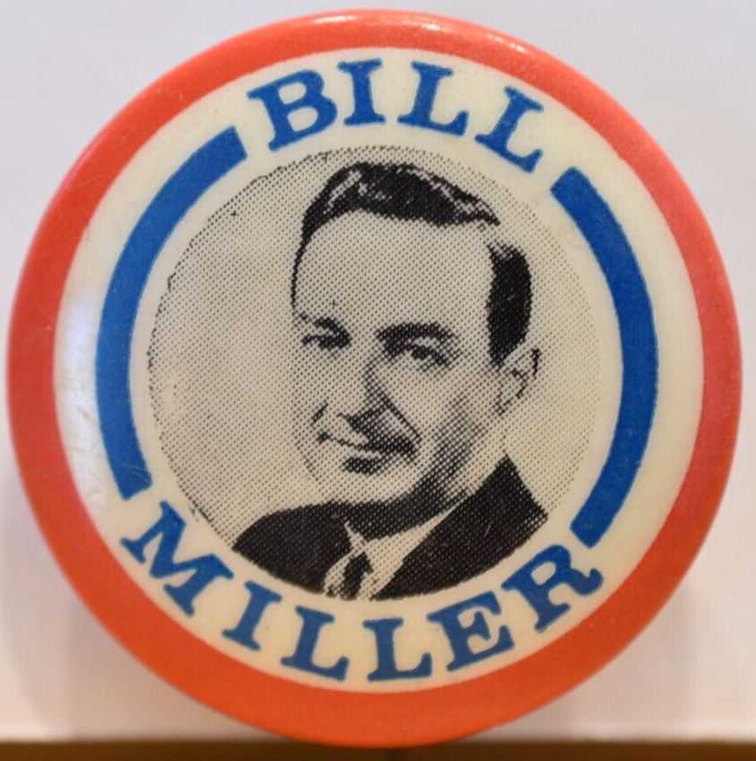 1960 William Bill Miller US House Of Representatives Congress Political Pinback