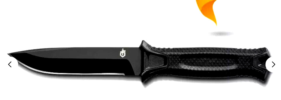 Gerber Gear Strongarm - Fixed Blade Tactical Knife for Survival Gear - Black,