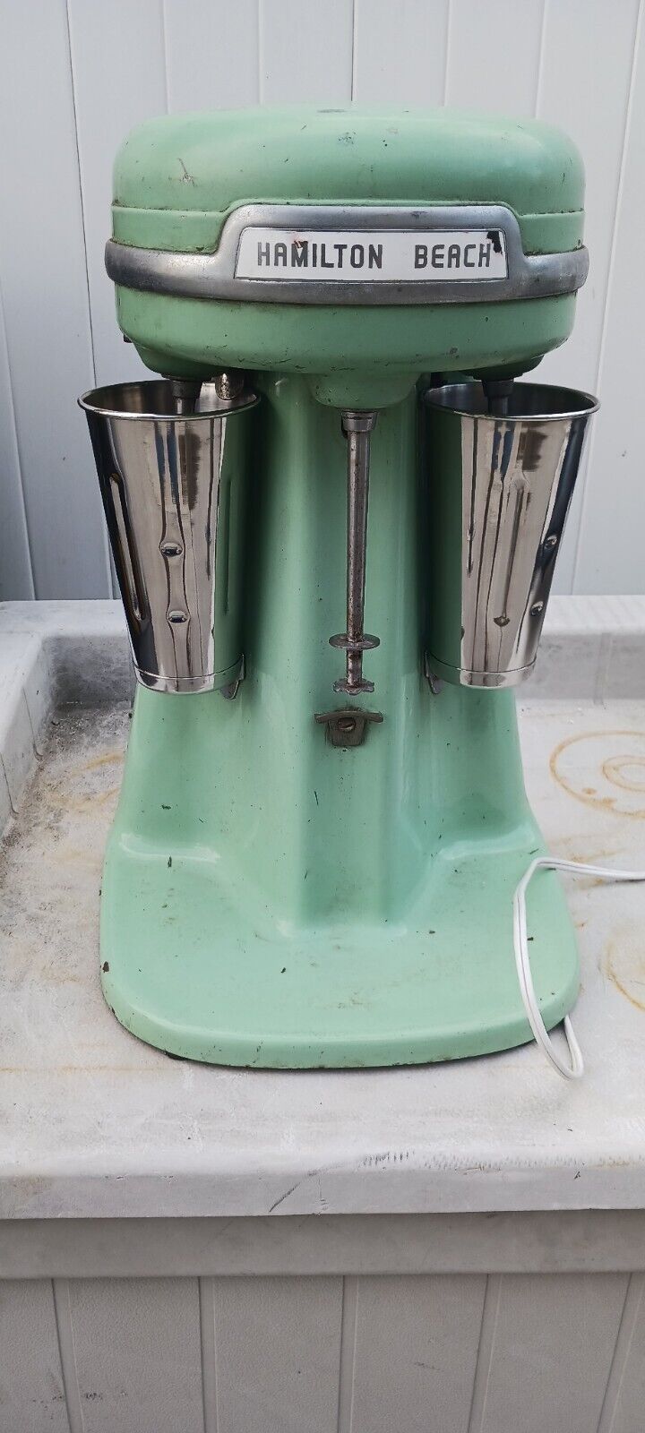 Vintage Hamilton Beach 40DM 3 Head Triple Malt Milkshake Mixer