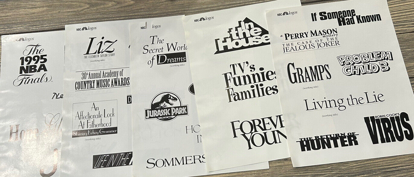 Vintage NBC Logos Press Release 5 Pages If Someone Had Known Problem Child 3