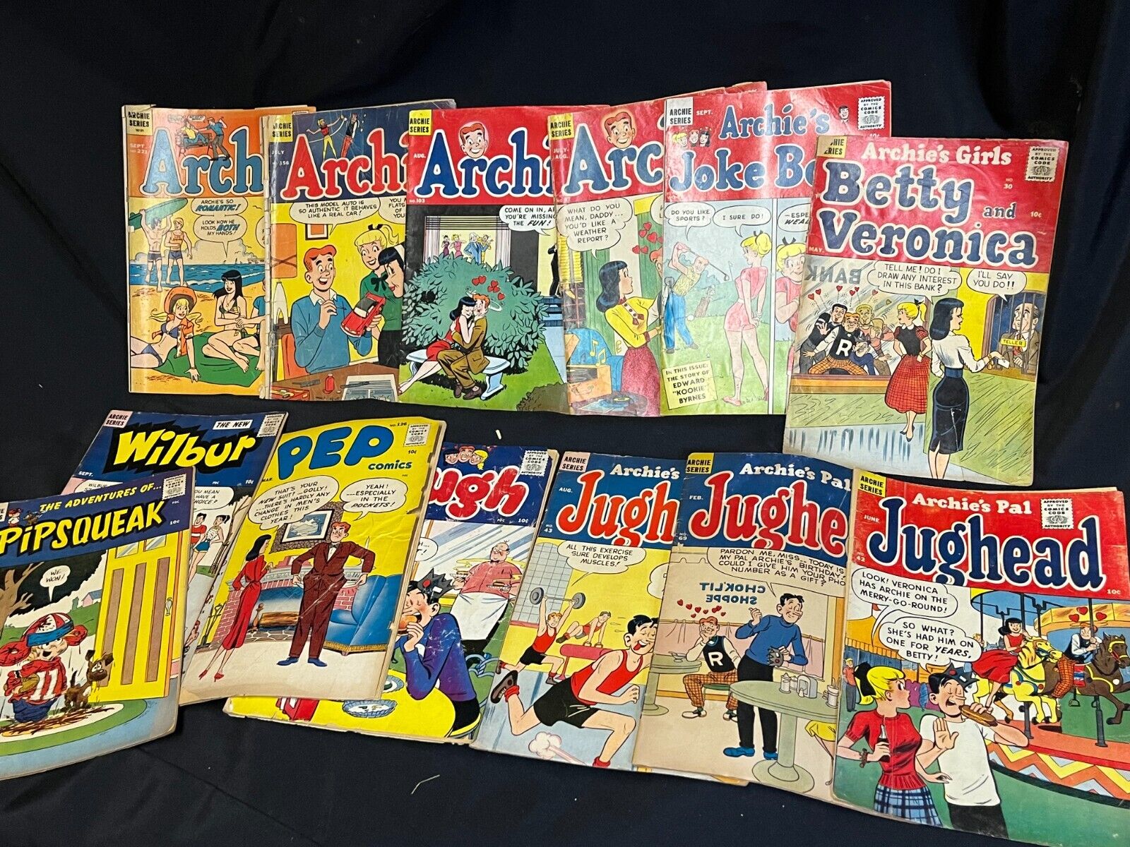 ARCHIE SUPER GROUP ARCHIE JUGHEAD BETTY VERONICA PEP 13 BOOKS WOW MAKE AN OFFER