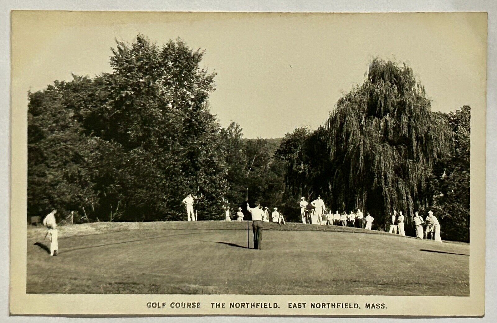 Golf Course. East Northfield, Massachusetts. MA. Real Photo Postcard RPPC.