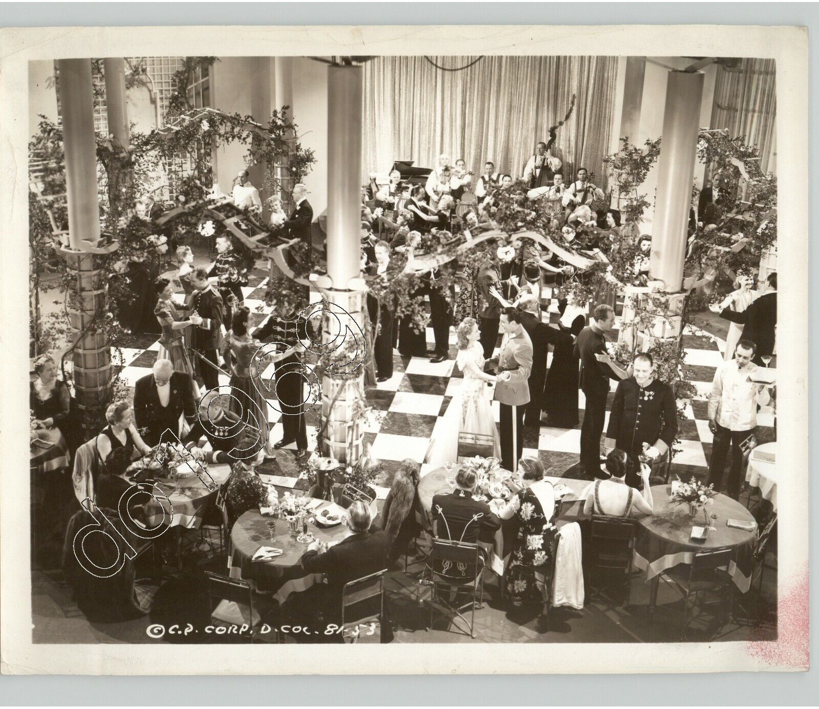 Decadent Military GALA Luxury Ball Dance Party GATSBY Era c 1920 Press Photo