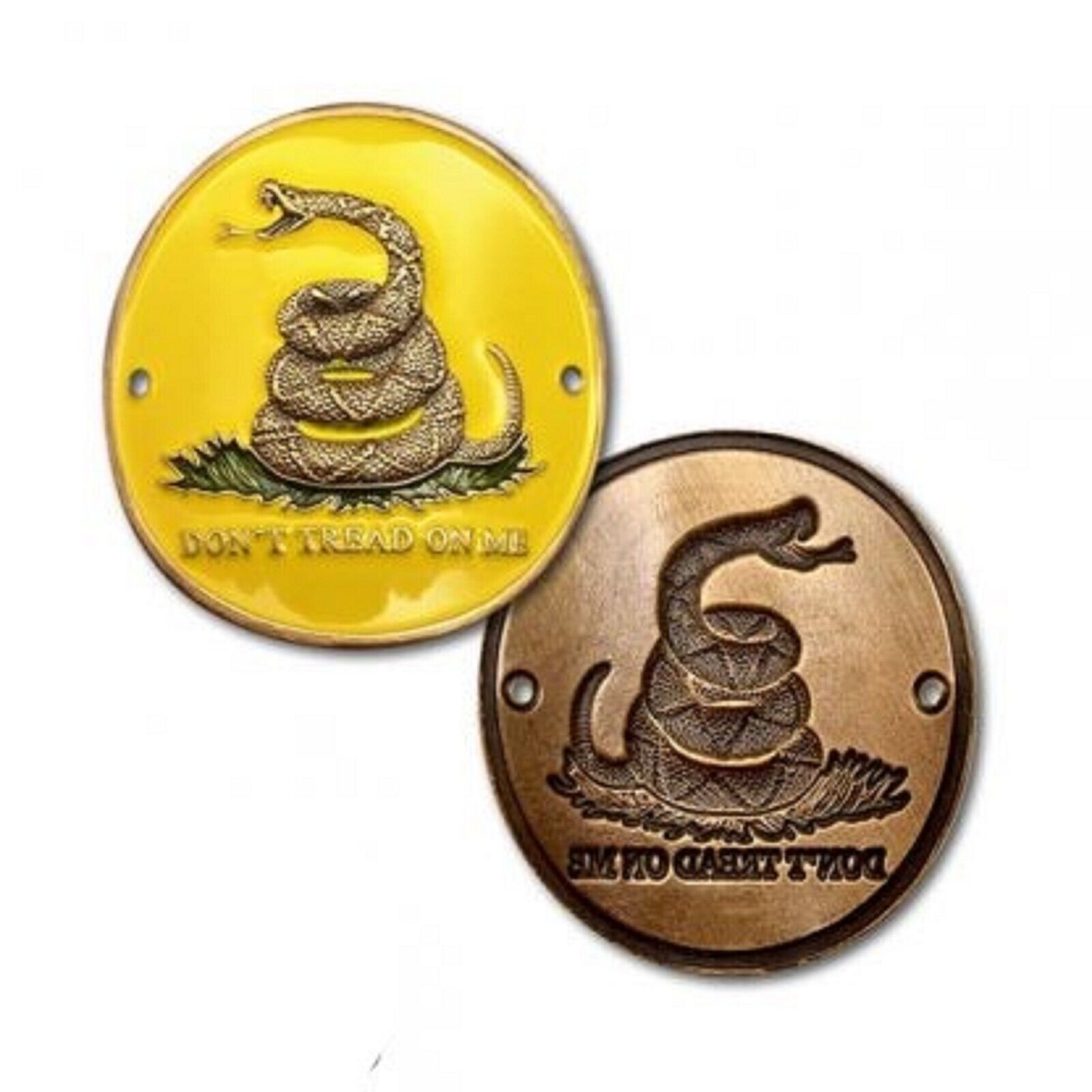 DON'T TREAD ON ME HIKING STICK MEDALLION CHALLENGE COIN