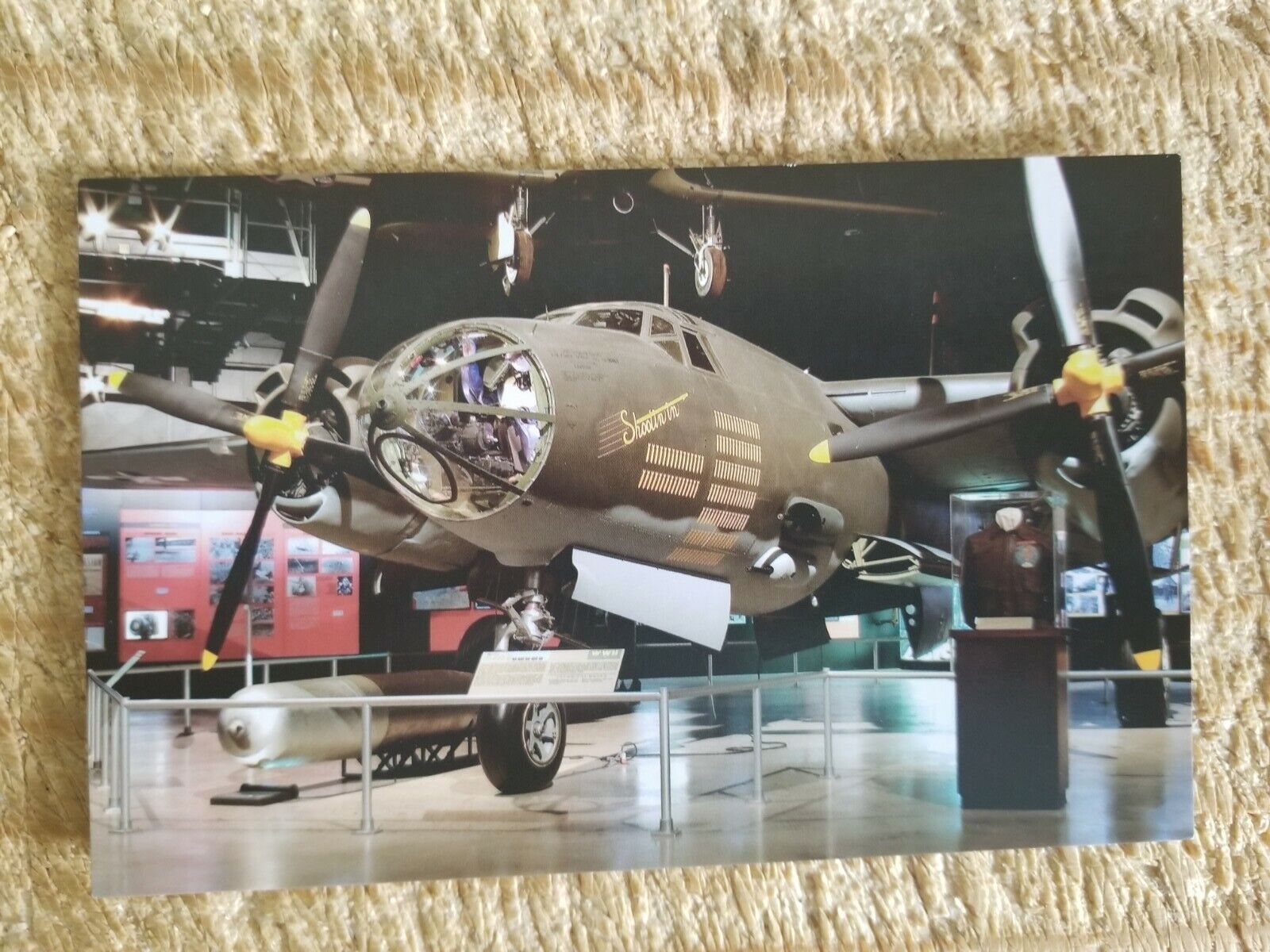 MARTIN B-26G MARAUDER.VTG MILITARY AIRCRAFT STATS POSTCARD*P56