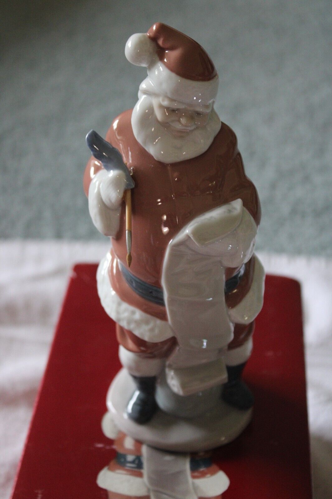LLADRO 6657 SANTA'S LIST Porcelain Christmas Figurine Millennium 1999 QWK SHIP