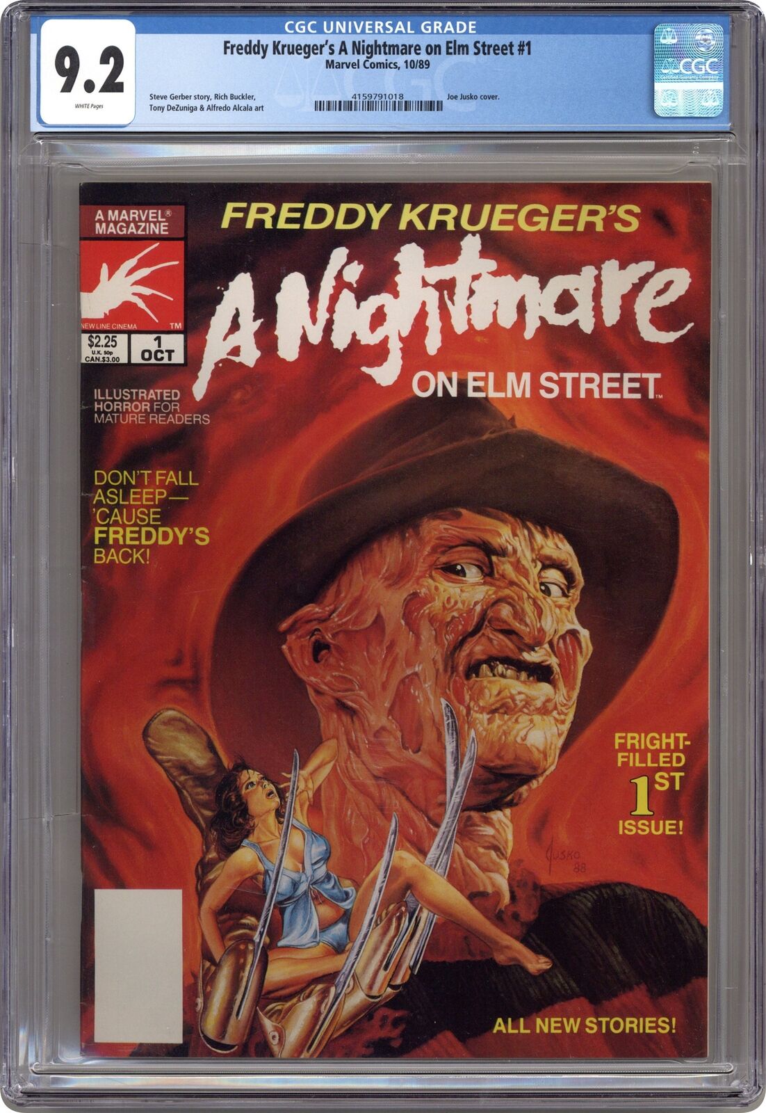Freddy Krueger's A Nightmare on Elm Street #1 CGC 9.2 1989 4159791018