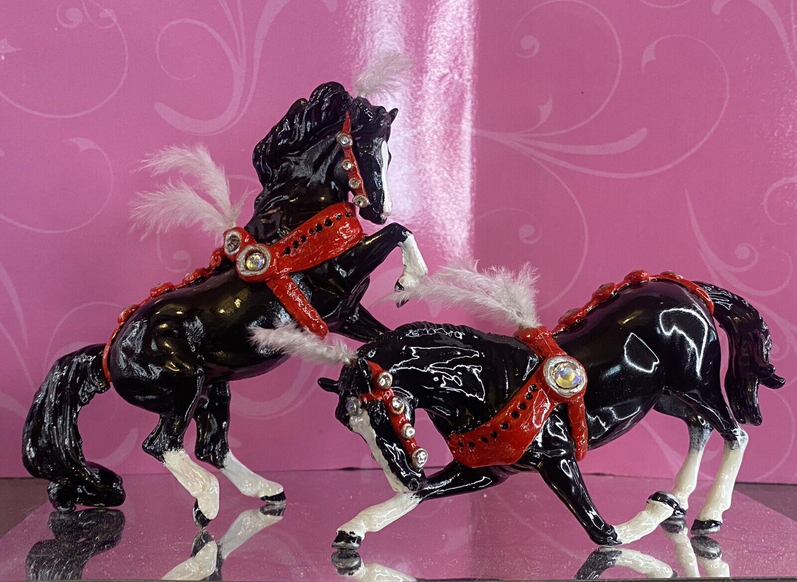 Custom Breyer Stablemate Circus Pony Set