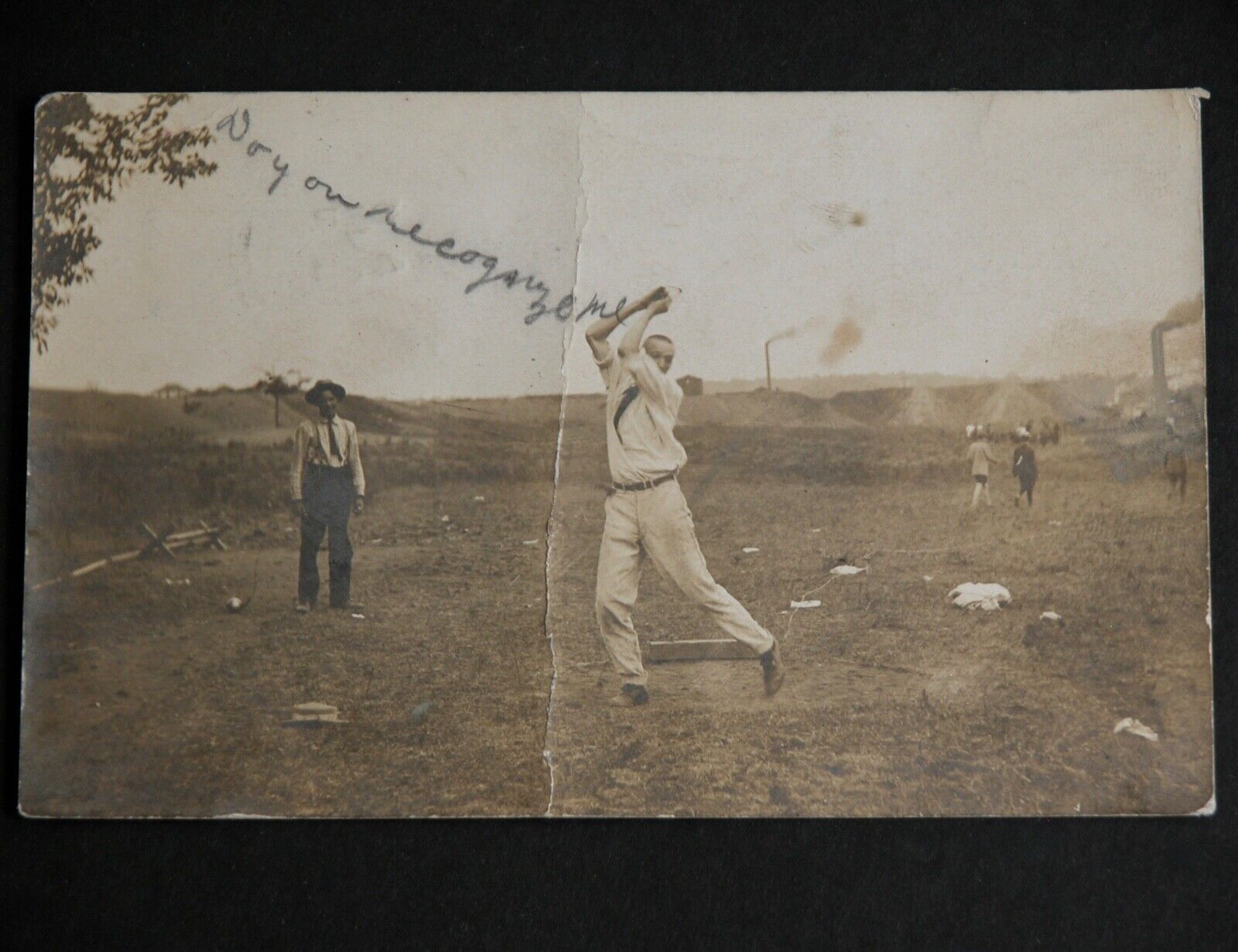 RPPC Hammer Throw T Throwing the Hammer 1908 Bonne Terre MO Vtg Postcard