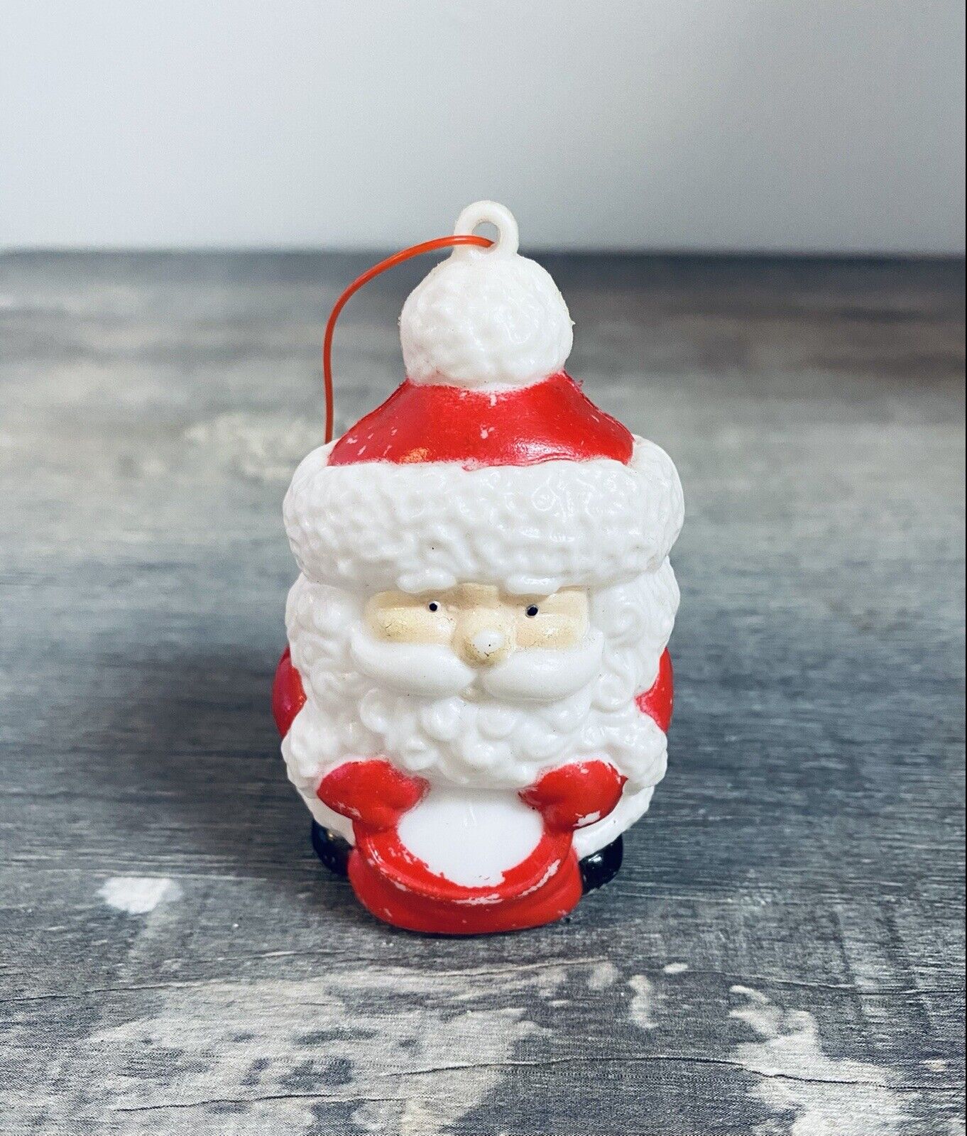Vintage 1960’s Christmas Santa Claus Blow Mold Ornament 