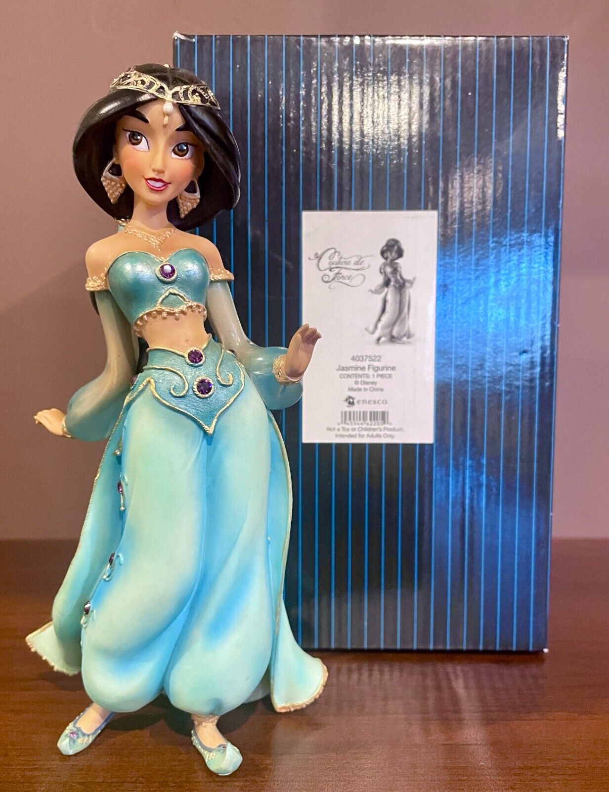 Disney Showcase Jasmine Couture de Force Aladdin Princess Figurine #4037522