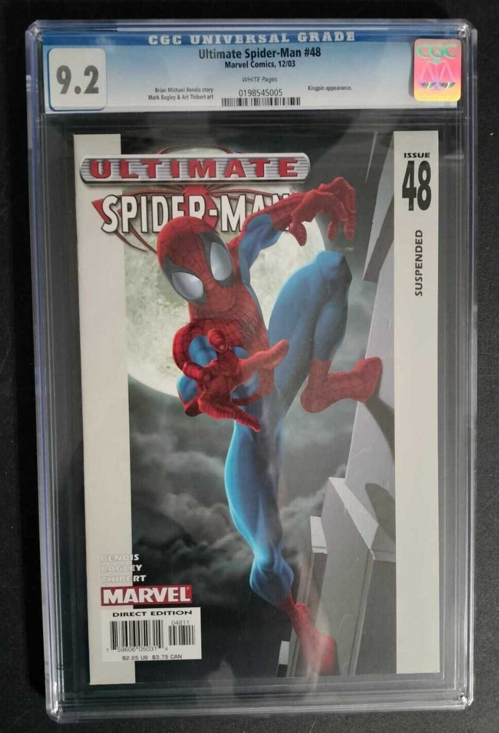 Ultimate Spider-Man #48 CGC Graded 9.2 Marvel Comics 12/03 Kingpin Appearance 