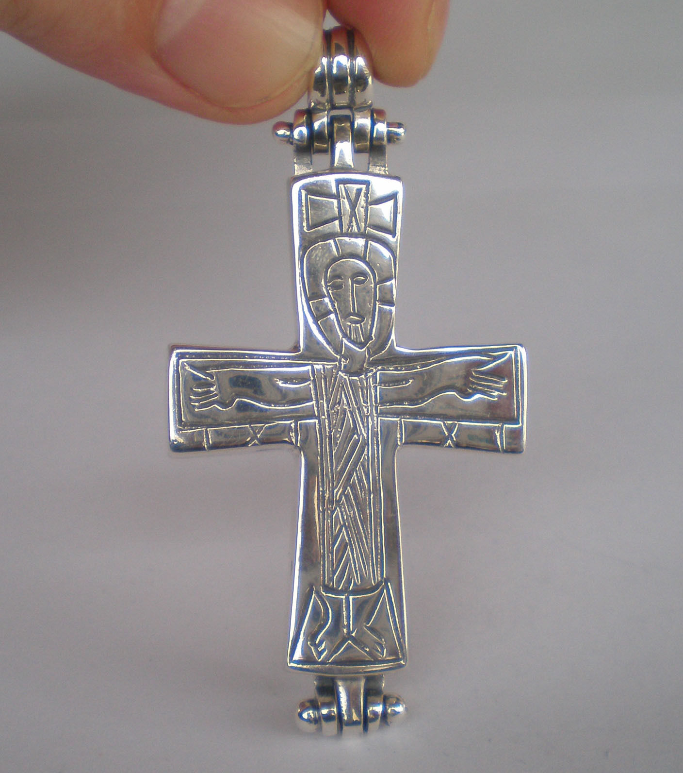 Byzantine Reliquary Silver 925 Cross - East Roman Empire - Hand Made in Greece