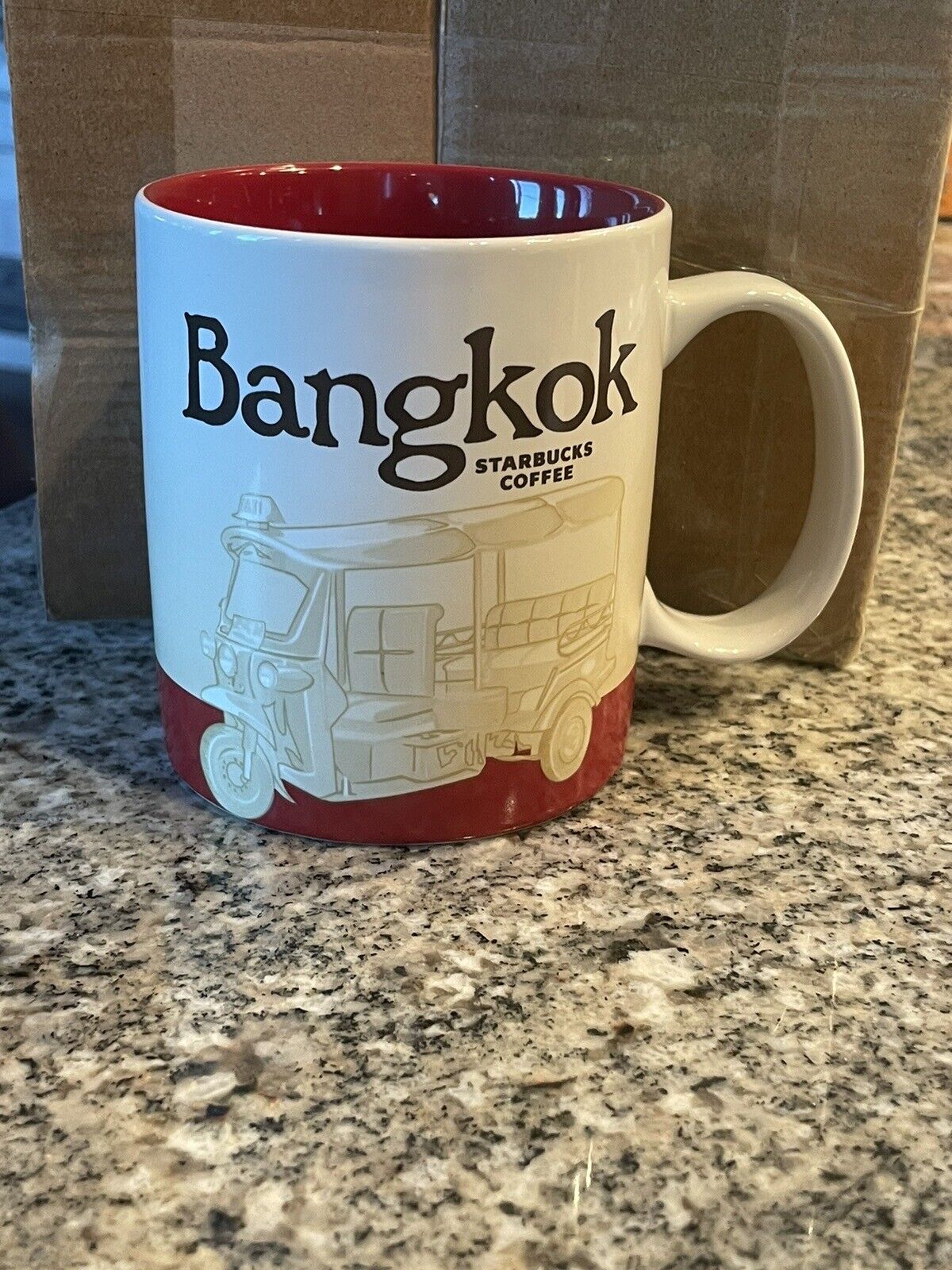 Starbucks Bangkok Coffee Mug 2016 Red 16 Oz Collector Series Cup