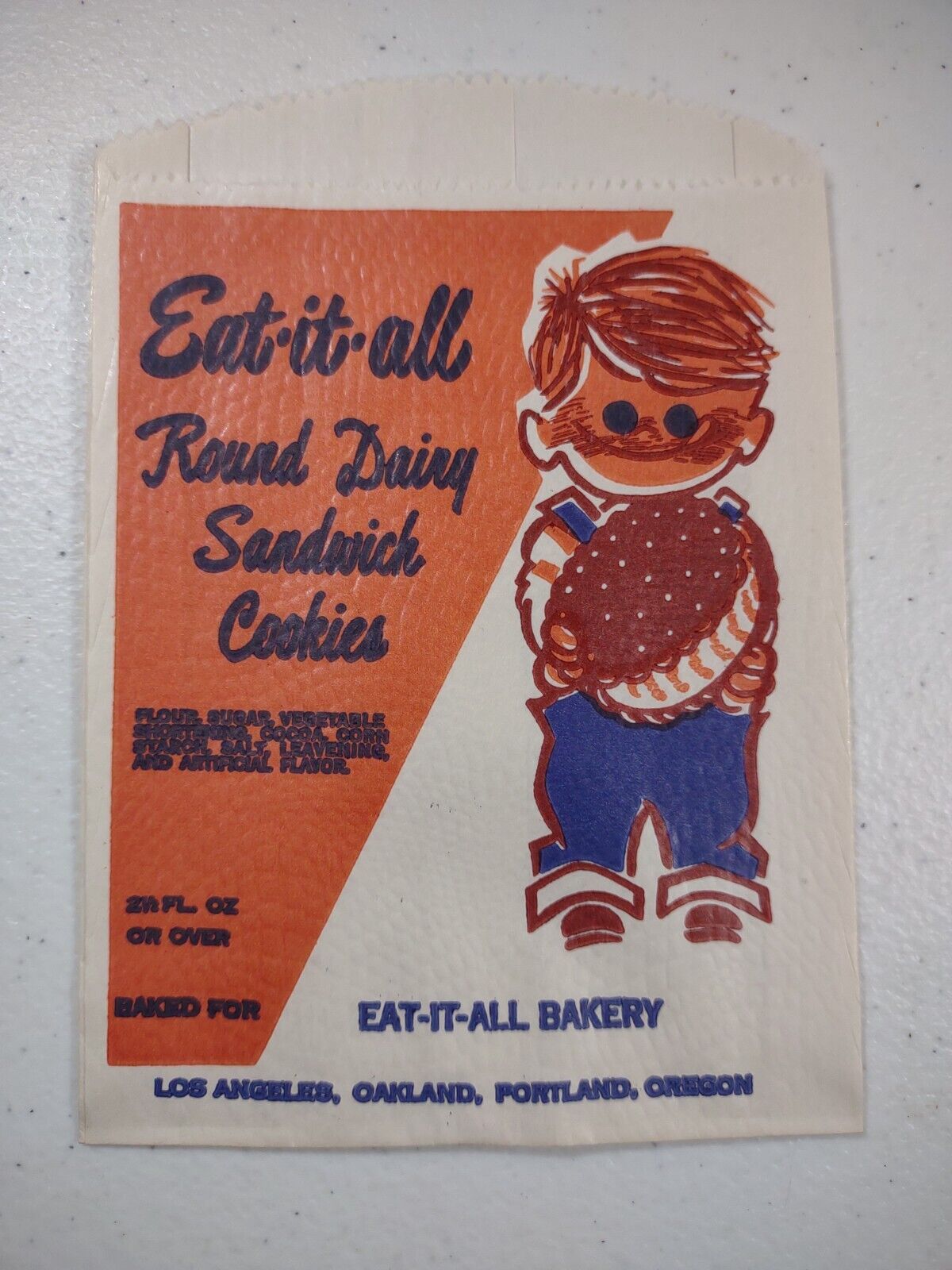 EAT-IT-ALL BAKERY Round Dairy Sandwich Cookies Vintage Packaging | B2B