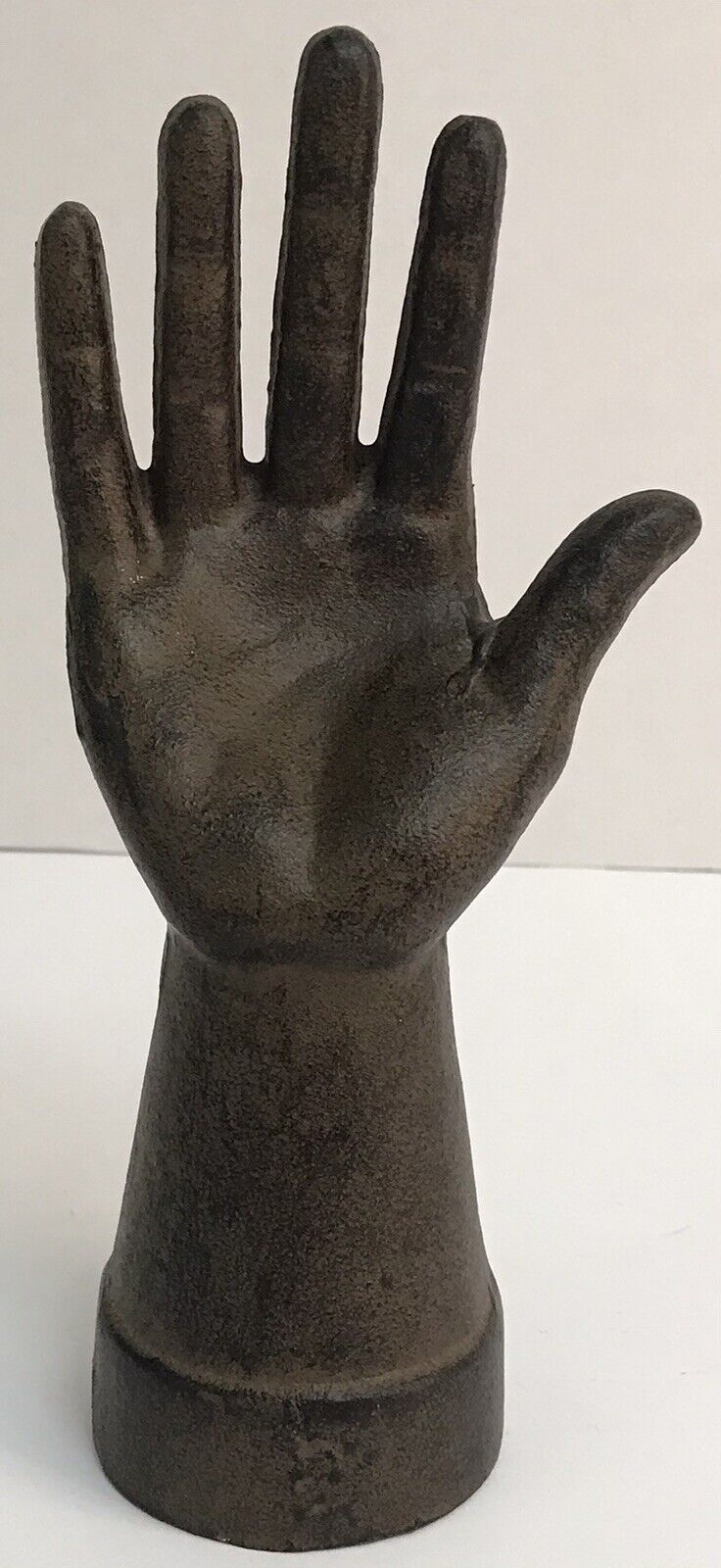 Vintage Cast Iron Hand Mannequin Ring Holder Paperweight